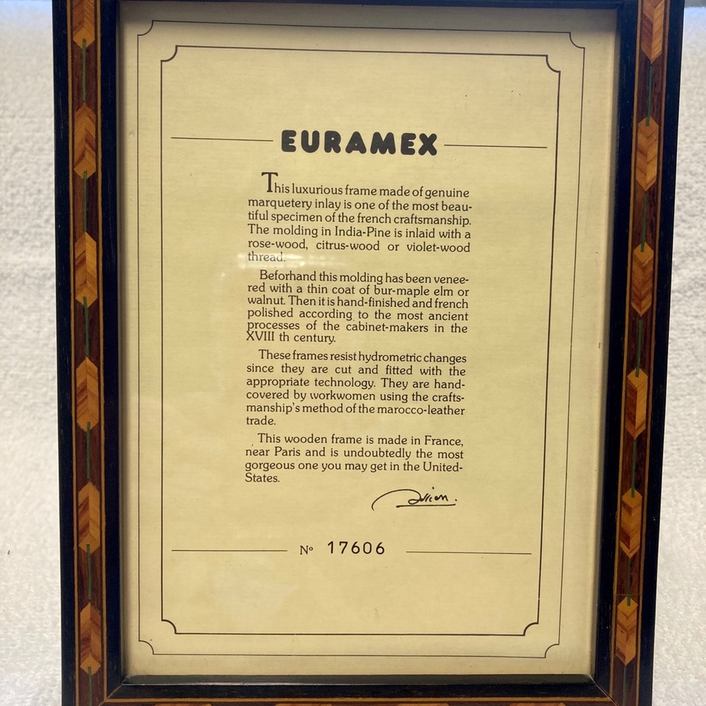 Beautiful Euramex Wood picture frame